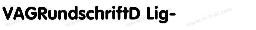 VAGRundschriftD Lig字体转换